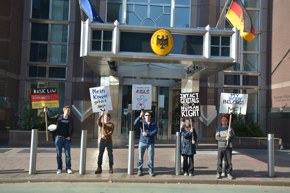 Protest held at NYC German Consulate/United Nations over ...